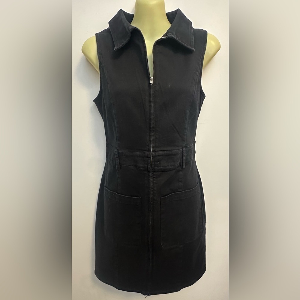 Blue Blush Black Sleeveless Mini Dress